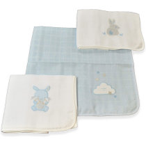 Набір пелюшок Italbaby MUSLIN PAD, 3 шт (BLUE)