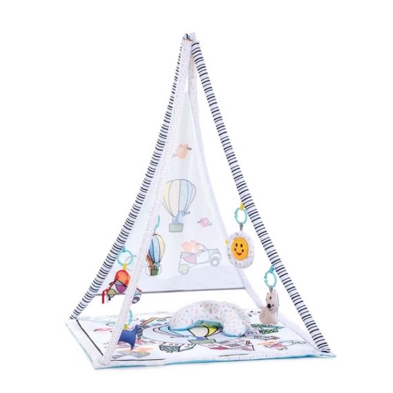 Багатофункціональний ігровий килимок Hauck 1st Tent (White) - фото | Интернет-магазин автокресел, колясок и аксессуаров для детей Avtokrisla