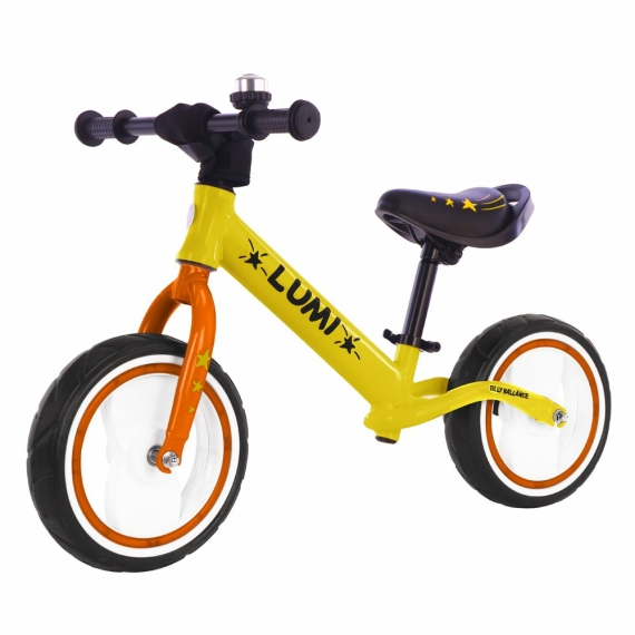 Беговел BALANCE TILLY 12" Lumi T-212521 (Yellow) - фото | Интернет-магазин автокресел, колясок и аксессуаров для детей Avtokrisla