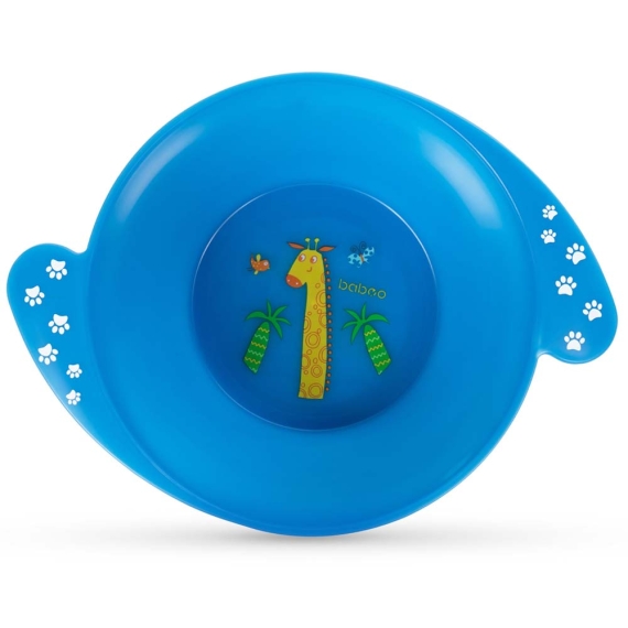 Мисочка Baboo Safari с ручками от 6 месяцев (синяя) - фото | Интернет-магазин автокресел, колясок и аксессуаров для детей Avtokrisla
