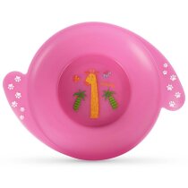 Мисочка Baboo Safari з ручками від 6 місяців (рожева)