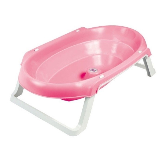 Дитяча анатомічна ванночка OK Baby Onda Slim (рожевий) - фото | Интернет-магазин автокресел, колясок и аксессуаров для детей Avtokrisla