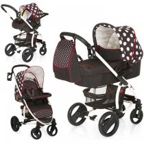 Коляска 3 в 1 hauck Malibu XL All in One (Dots black)