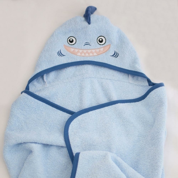 Пелюшка для купання Baby Veres Shark blue 80х120 см - фото | Интернет-магазин автокресел, колясок и аксессуаров для детей Avtokrisla