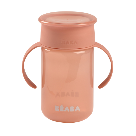 Поїльник-непроливайка Beaba 360°, 340 мл (рожевий) - фото | Интернет-магазин автокресел, колясок и аксессуаров для детей Avtokrisla