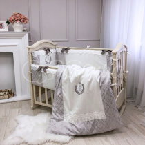 Постільний комплект Маленька Соня De Lux, 6 елементів (какао)