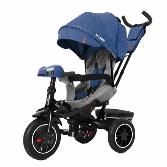 Велосипед триколісний TILLY CAYMAN T-381/7 (Синій льон) - фото | Интернет-магазин автокресел, колясок и аксессуаров для детей Avtokrisla