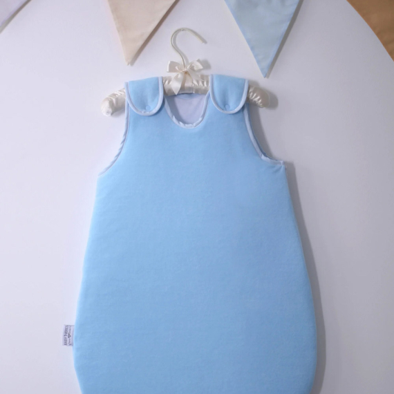 Cпальник Baby Veres Велюр, 0-9 месяцев (голубой) - фото | Интернет-магазин автокресел, колясок и аксессуаров для детей Avtokrisla