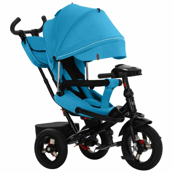 Велосипед триколісний TILLY Impulse T-386/2 (Синій льон) - фото | Интернет-магазин автокресел, колясок и аксессуаров для детей Avtokrisla