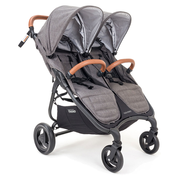 Прогулочная коляска для двойни Valco Baby Snap Duo Trend (Charcoal) - фото | Интернет-магазин автокресел, колясок и аксессуаров для детей Avtokrisla