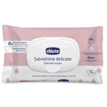 Серветки м`які очищаючі делікатні Chicco, 72 шт