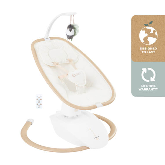 Шезлонг-гойдалка Babymoov Swoon Hoop (Sand) - фото | Интернет-магазин автокресел, колясок и аксессуаров для детей Avtokrisla