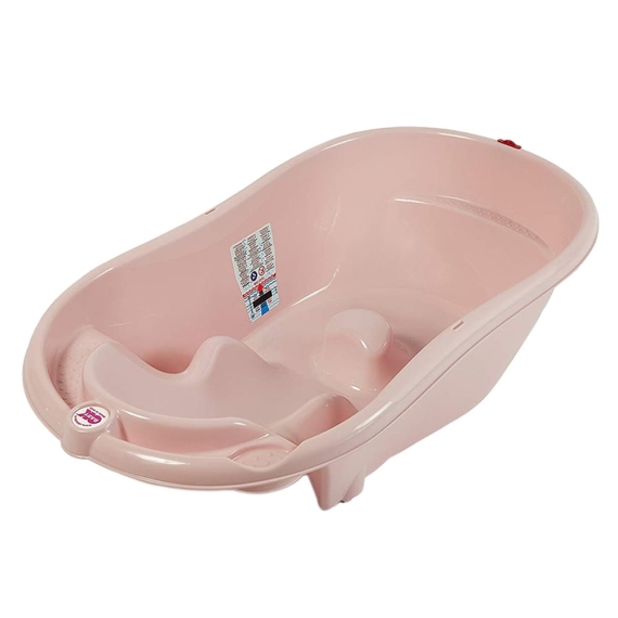Ванна детская Onda с анатомической горкой и термодатчиком (розовый) - фото | Интернет-магазин автокресел, колясок и аксессуаров для детей Avtokrisla