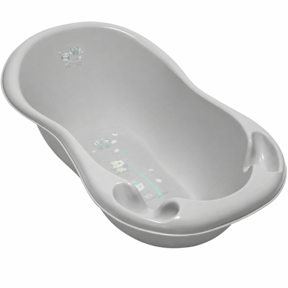 Ванночка дитяча Tega Baby LUX OWLS зі зливом, 102 см (Grey) - фото | Интернет-магазин автокресел, колясок и аксессуаров для детей Avtokrisla