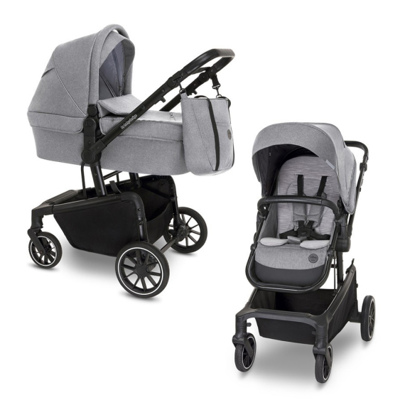 Универсальная коляска 2 в 1 Baby Design ZOY (07 GRAY) - фото | Интернет-магазин автокресел, колясок и аксессуаров для детей Avtokrisla