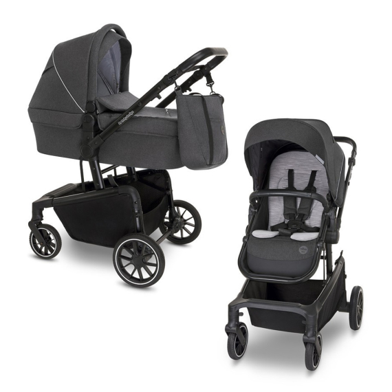 Универсальная коляска 2 в 1 Baby Design ZOY (17 GRAPHITE) - фото | Интернет-магазин автокресел, колясок и аксессуаров для детей Avtokrisla
