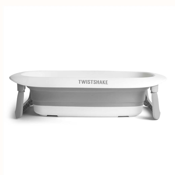 Розкладна ванна з вкладишем для купання Twistshake (Pastel Grey) - фото | Интернет-магазин автокресел, колясок и аксессуаров для детей Avtokrisla