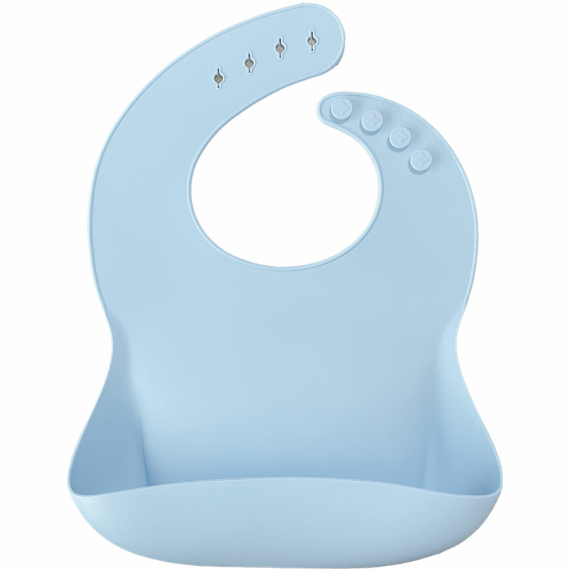 Нагрудник силиконовый MinikOiOi Basics-Bib (Mineral Blue) - фото | Интернет-магазин автокресел, колясок и аксессуаров для детей Avtokrisla
