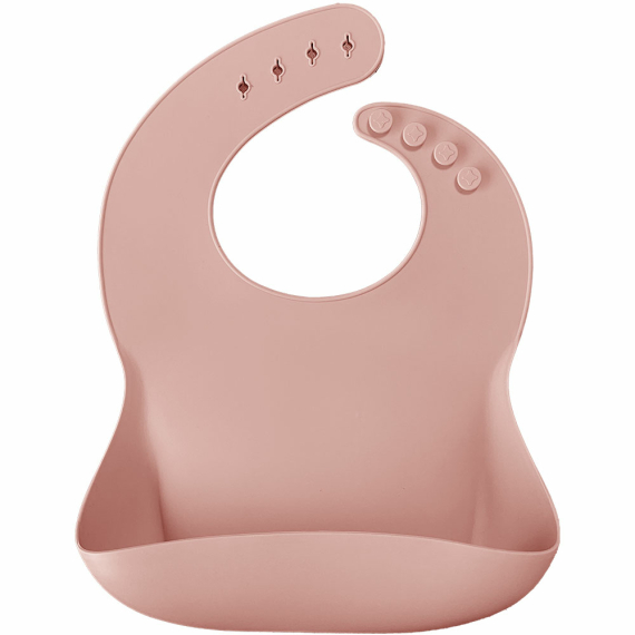 Нагрудник силиконовый MinikOiOi Basics-Bib (Pinky Pink) - фото | Интернет-магазин автокресел, колясок и аксессуаров для детей Avtokrisla