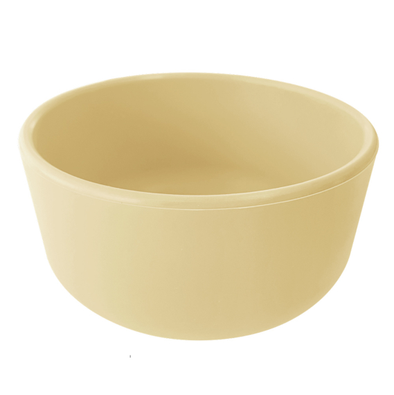 Глибока тарілка силіконова MinikOiOi Basics-Bowl (Mellow Yellow) - фото | Интернет-магазин автокресел, колясок и аксессуаров для детей Avtokrisla
