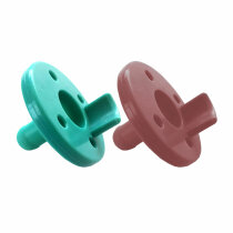 Пустушка силіконова MinikOiOi Basics-Soother 0+m 2 шт (Аqua Green/Velvet Rose)