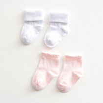 Шкарпетки MagBaby Stoper, 0-6 міс (біло-рожеві)