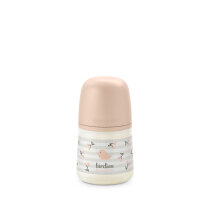 Пляшечка Suavinex Birdies, 150 мл, фізіологічна соска, повільний потік (світло-рожева)
