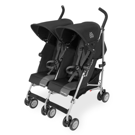 Прогулочная коляска для двойни Maclaren Twin Triumph (Black/Charcoal) - фото | Интернет-магазин автокресел, колясок и аксессуаров для детей Avtokrisla