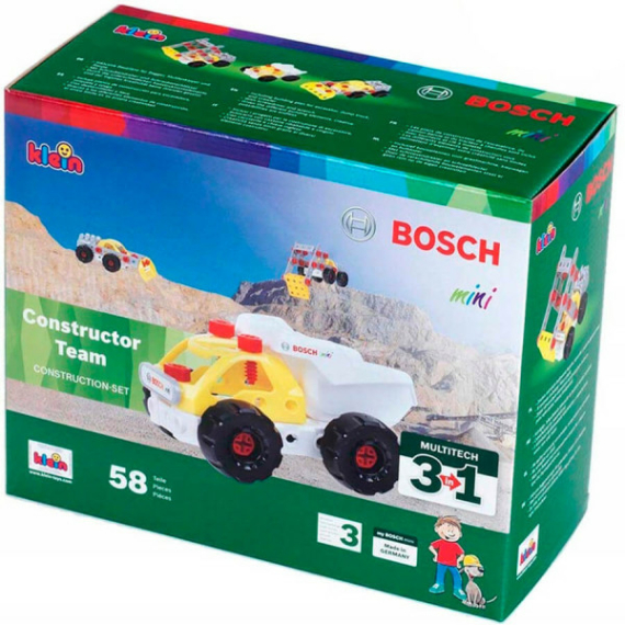 Детский конструктор BOSCH mini 3 в 1 Constructor Team - фото | Интернет-магазин автокресел, колясок и аксессуаров для детей Avtokrisla