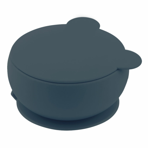 Глубокая тарелка силиконовая MinikOiOi Bowly (Deep Blue) - фото | Интернет-магазин автокресел, колясок и аксессуаров для детей Avtokrisla