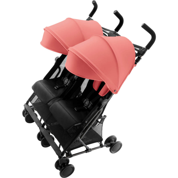 Прогулянкова коляска для двійні Britax Holiday Double (Coral Peach) - фото | Интернет-магазин автокресел, колясок и аксессуаров для детей Avtokrisla