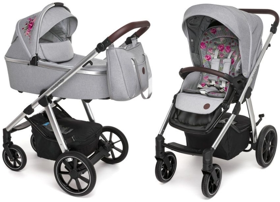 Універсальна коляска 2 в 1 Baby Design Bueno (107 - Gray) - фото | Интернет-магазин автокресел, колясок и аксессуаров для детей Avtokrisla