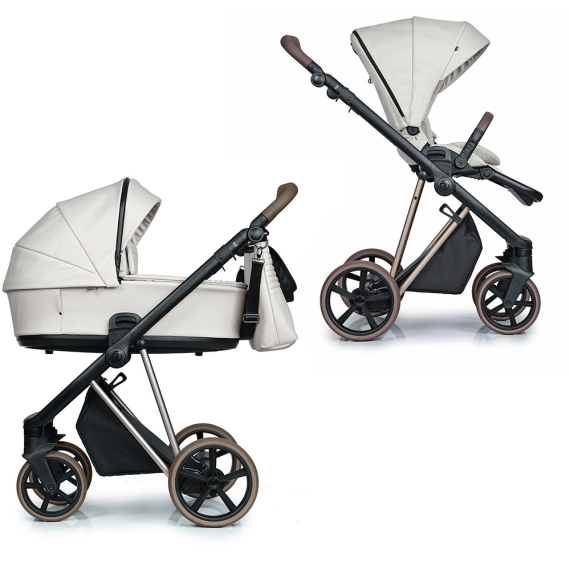 Універсальна коляска 2 в 1 Roan Ivi (Vintage Collection / Butter Cream ECO) - фото | Интернет-магазин автокресел, колясок и аксессуаров для детей Avtokrisla