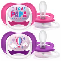 Пустушка Ultra Air "I love…" Philips Avent, 6-18 міс (для дівчаток)