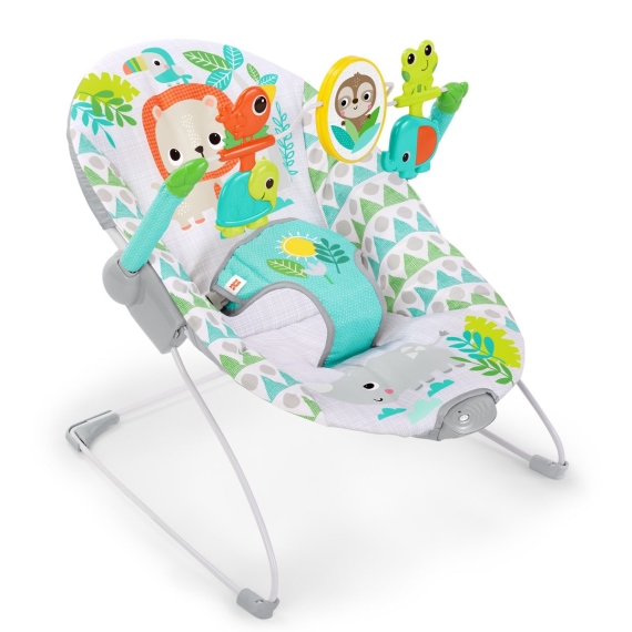 Кресло-шезлонг Bright Starts Spinnin 'Safari - фото | Интернет-магазин автокресел, колясок и аксессуаров для детей Avtokrisla