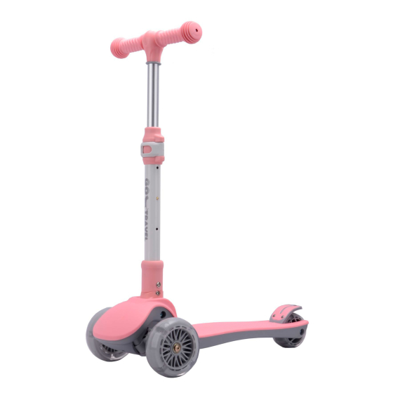 Складной самокат GO Travel (розовый) - фото | Интернет-магазин автокресел, колясок и аксессуаров для детей Avtokrisla