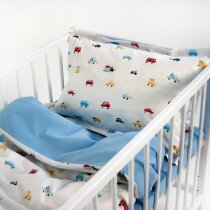 Комплект постільної білизни для немовлят Машинки, 3 одиниці