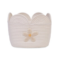 Корзина для іграшок Childhome Flower 30x20x15 см (білий)