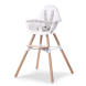 Стілець для годування Childhome Evolu 2 з бампером (natural/white)