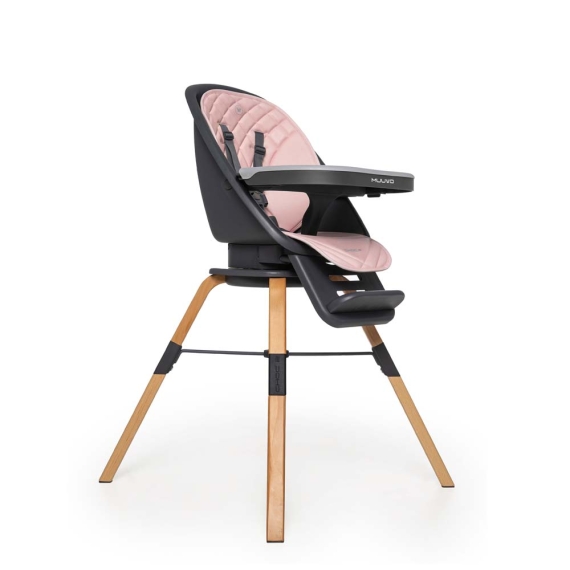 Стільчик для годування Muuvo Choc2 (Powder Pink) - фото | Интернет-магазин автокресел, колясок и аксессуаров для детей Avtokrisla