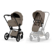 Універсальна коляска 2 в 1 Cybex Priam (Matte Black / Coconut Brown)