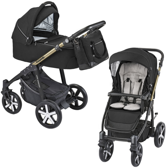 Універсальна коляска 2 в 1 Baby Design Lupo Comfort Limited 12 (Black) - фото | Интернет-магазин автокресел, колясок и аксессуаров для детей Avtokrisla