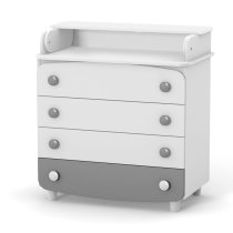 Комод-пеленатор Верес ДСП 900 (біло-графітовий)
