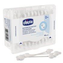 Палички ватні бавовняні з обмежувачем Chicco, 60 шт
