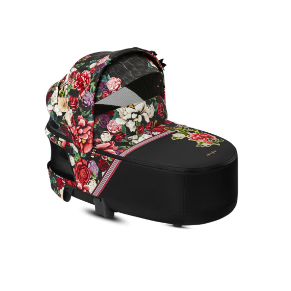 Люлька Cybex Priam Lux R Spring Blossom (Dark) - фото | Интернет-магазин автокресел, колясок и аксессуаров для детей Avtokrisla