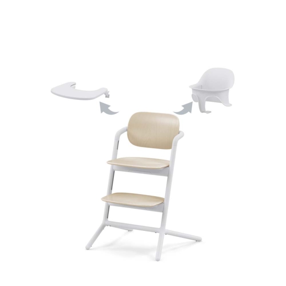 Стілець для годування Cybex Lemo 3 в 1 (Sand White) - фото | Интернет-магазин автокресел, колясок и аксессуаров для детей Avtokrisla
