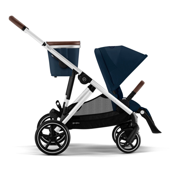 Прогулянкова коляска Cybex Gazelle S Twin mode (SLV / Ocean Blue) - фото | Интернет-магазин автокресел, колясок и аксессуаров для детей Avtokrisla