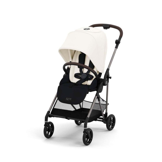 Прогулянкова коляска Cybex Melio 2024 (Canvas White) - фото | Интернет-магазин автокресел, колясок и аксессуаров для детей Avtokrisla