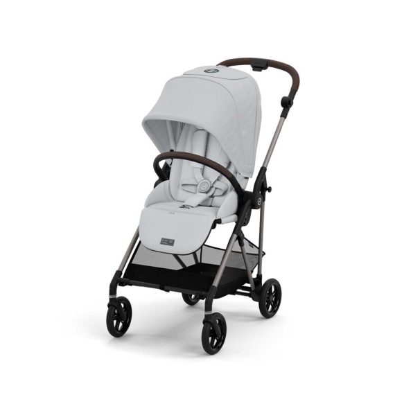 Прогулочная коляска Cybex Melio 2024 (Fog Grey) - фото | Интернет-магазин автокресел, колясок и аксессуаров для детей Avtokrisla