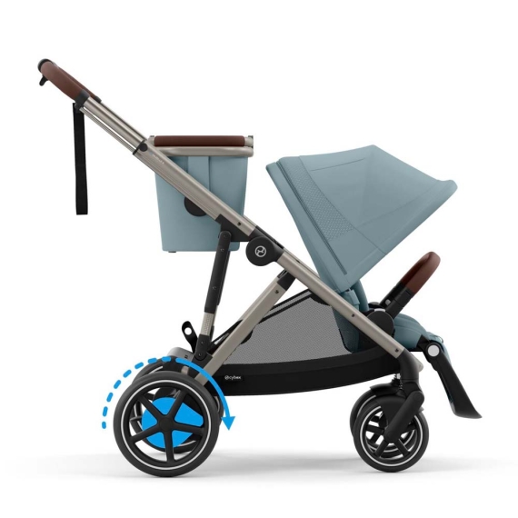 Прогулянкова коляска Cybex eGazelle S (TPE / Stormy Blue) - фото | Интернет-магазин автокресел, колясок и аксессуаров для детей Avtokrisla